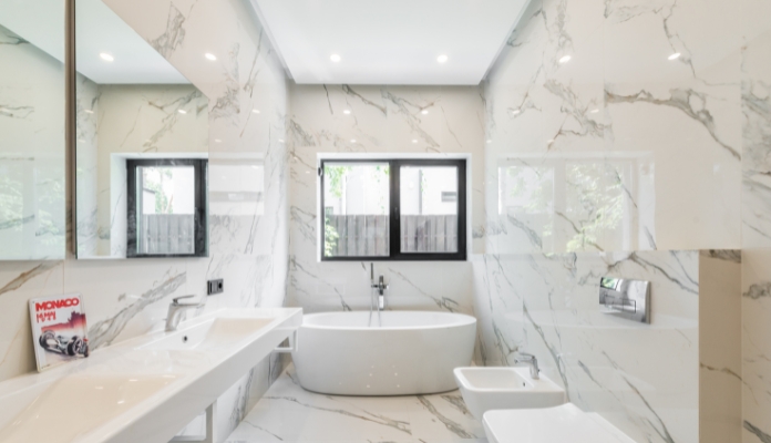 Modern bathroom remodel
